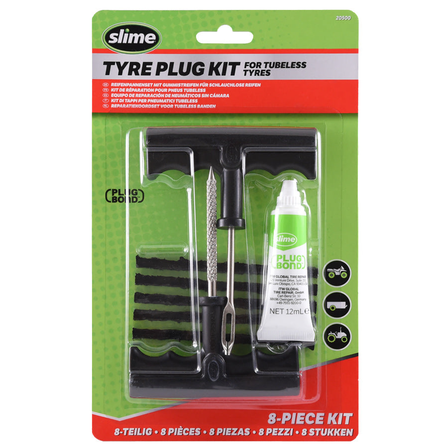 Slime Tyre Plug Kit for Tubeless Tyres CLZ Performance