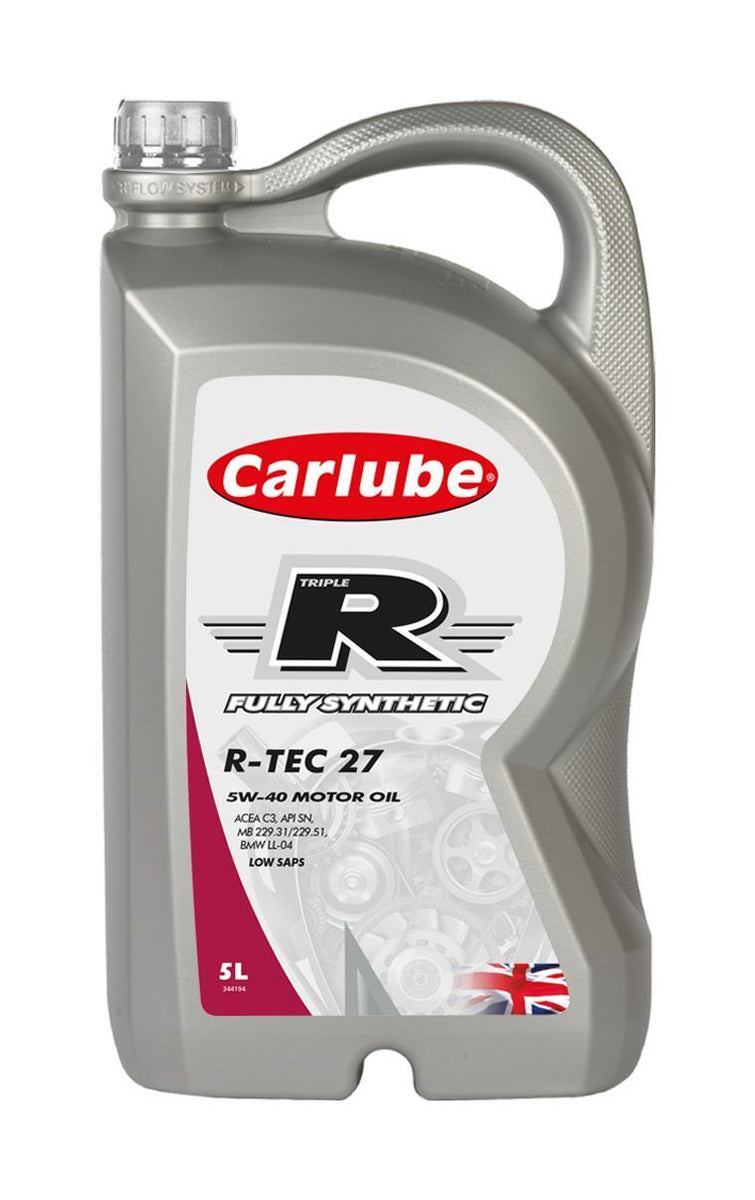 Carlube Engine Oil Triple R 5W40 RTEC 27 C3 Low Saps Fully Synthetic