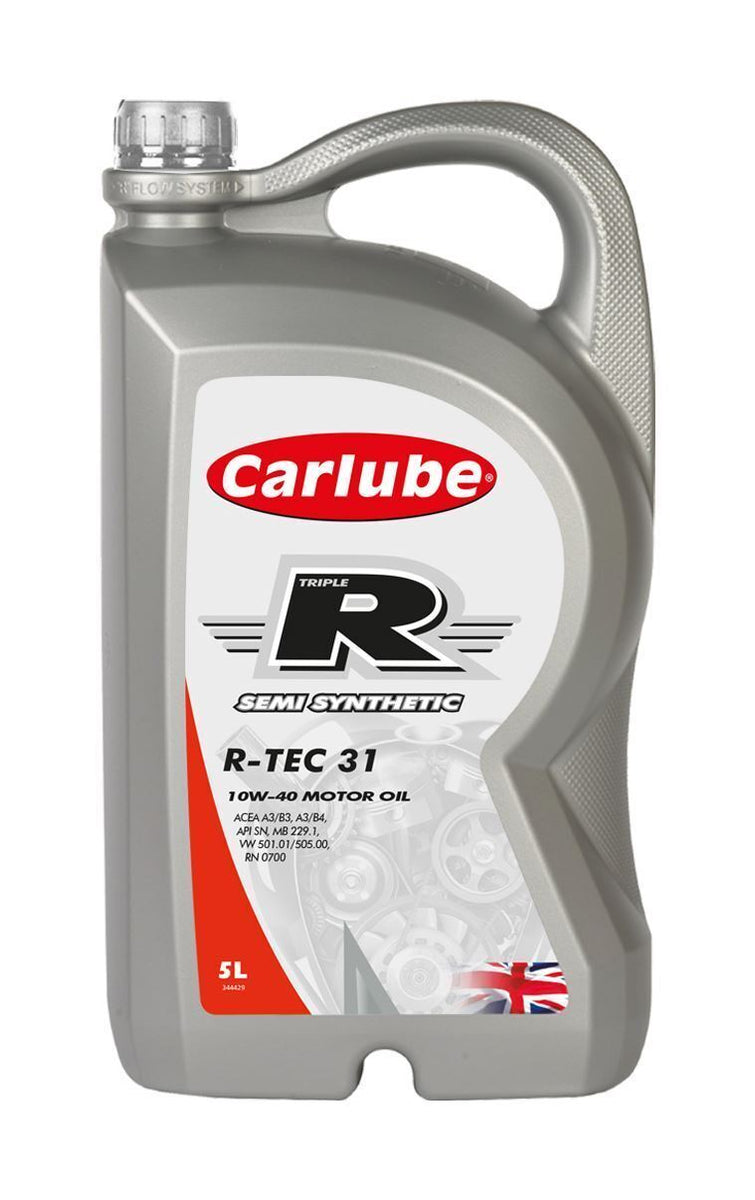 Carlube Engine Oil Triple R 10W40 RTEC 31 A3 B4 Semi Synthetic 5L