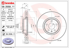 Load image into Gallery viewer, Brembo Painted Brake Disc, 09.D058.11