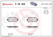 Load image into Gallery viewer, Brembo Brake Pad, P 59 059