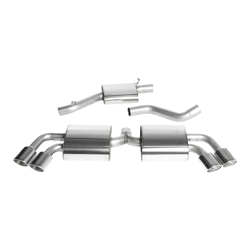 Milltek Audi TT Mk2 TTS quattro 2008-2014 Cat-back Exhaust - Resonated, SSXAU293-1