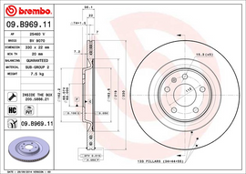 Brembo Brake Disc, 09.B969.11