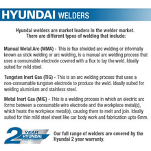 Load image into Gallery viewer, Hyundai 200Amp MIG/MMA(ARC) Inverter Welder, 230V Single Phase