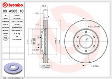 Load image into Gallery viewer, Brembo Brake Disc, 09.A203.10