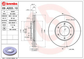 Brembo Brake Disc, 09.A203.10