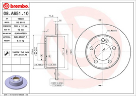Brembo Brake Disc, 08.A651.10