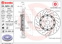Load image into Gallery viewer, Brembo Painted Brake Disc, 09.A804.33