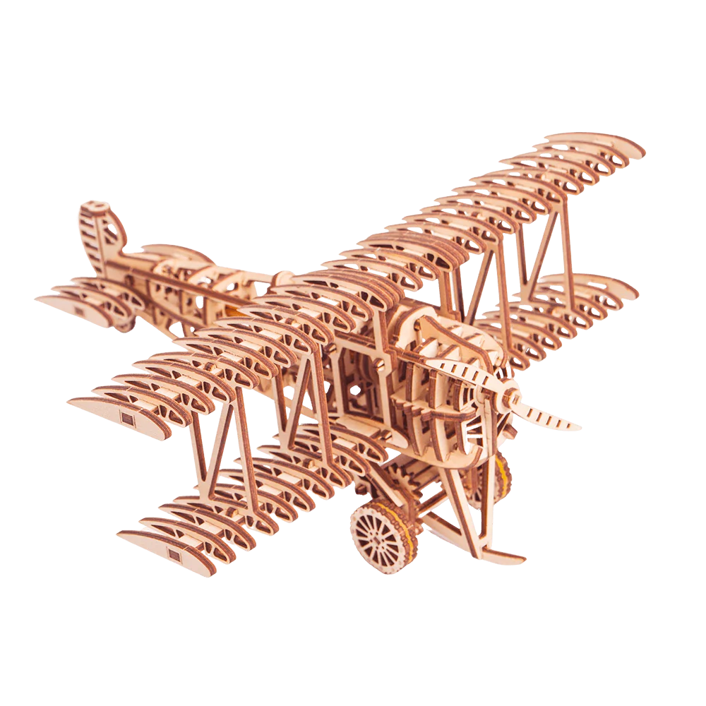 WoodTrick Wooden Model Kit 3D Puzzle Mechanical Plane WDTK031