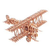 Load image into Gallery viewer, WoodTrick Wooden Model Kit 3D Puzzle Mechanical Plane WDTK031