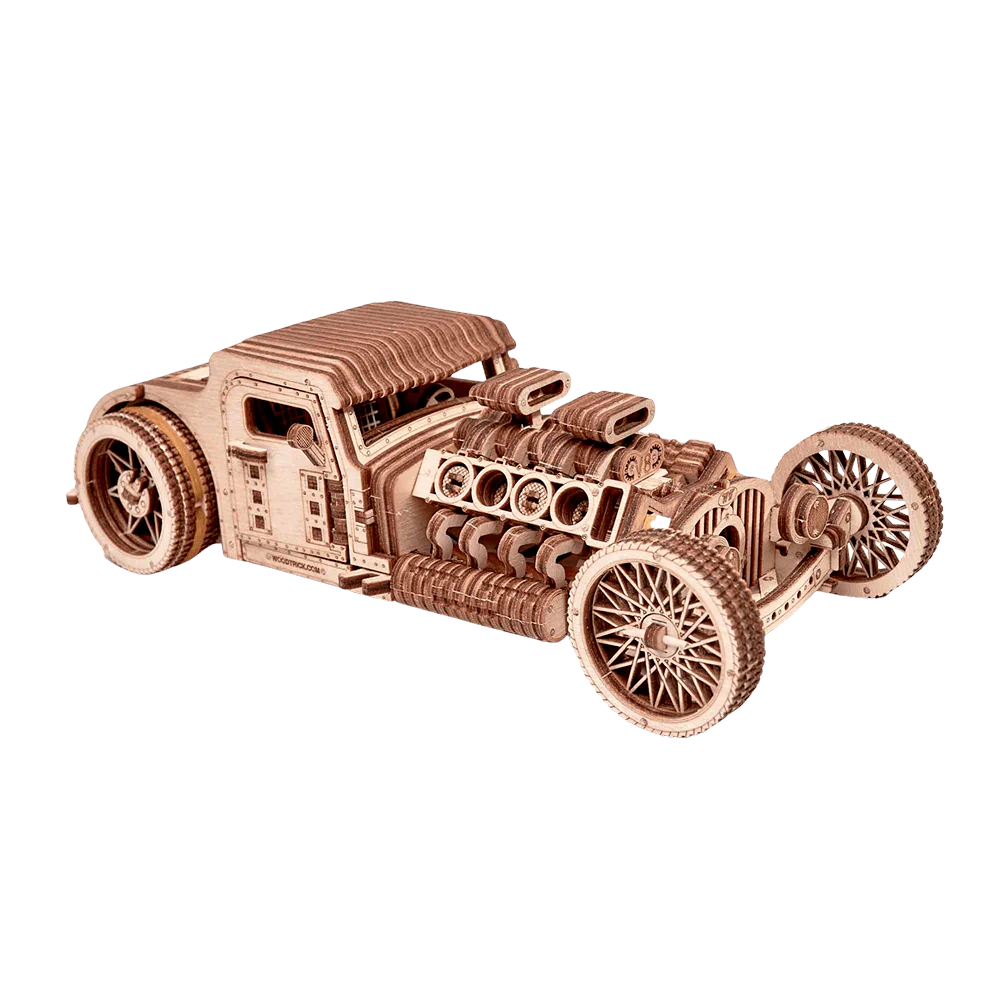 Wood Trick WDTK023 Hot Rod Wooden Model Kit WDTK023