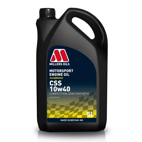 Millers Oils Motorsport CSS 10w-40 Semi Synthetic Engine Oil - 5L