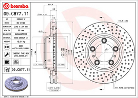 Brembo Painted Brake Disc, 09.C877.11