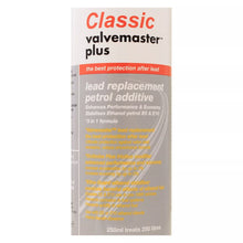 Load image into Gallery viewer, Classic Valvemaster PLUS 3 in 1 Lead Replacement Fuel Additive 250ml treats 250L