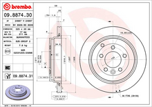 Load image into Gallery viewer, Brembo Painted Brake Disc, 09.8874.31