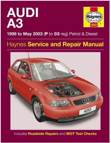 HAYNES MANUAL AUDI A3 1996 - 2003 PETROL + DIESEL FOR SERVICE AND REPAIR
