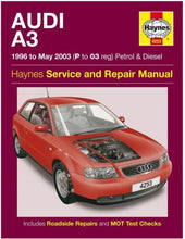 Load image into Gallery viewer, HAYNES MANUAL AUDI A3 1996 - 2003 PETROL + DIESEL FOR SERVICE AND REPAIR