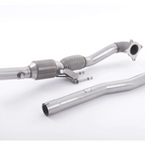 Milltek Audi TT Mk2 TTS quattro 2008-2014 Large Bore Downpipe and Hi-Flow Sports Cat Exhaust, SSXVW215-1