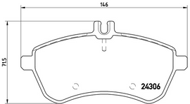 Brembo Brake Pad, P 50 067