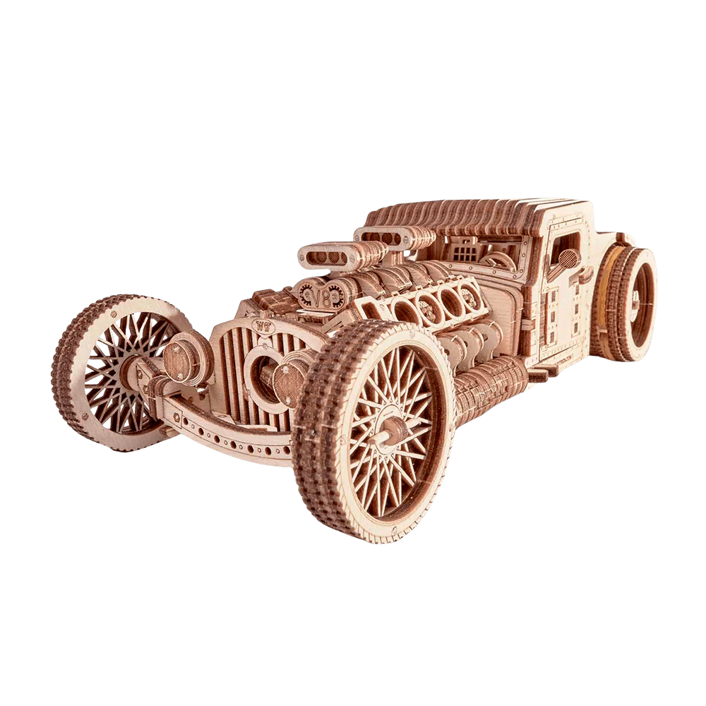 Wood Trick WDTK023 Hot Rod Wooden Model Kit WDTK023