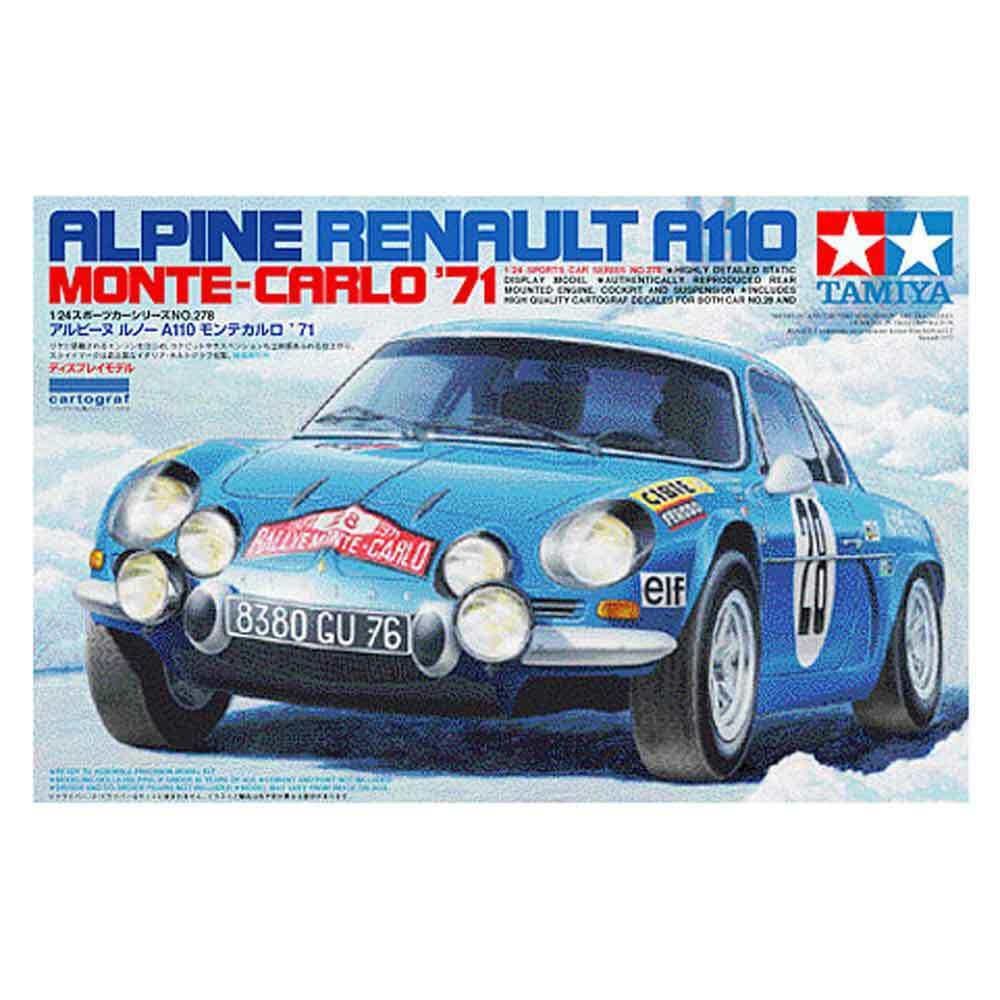 Tamiya Alpine Renault A110 Monte Carlo 1971 Rally Car Model Kit 24278 Scale 1/24