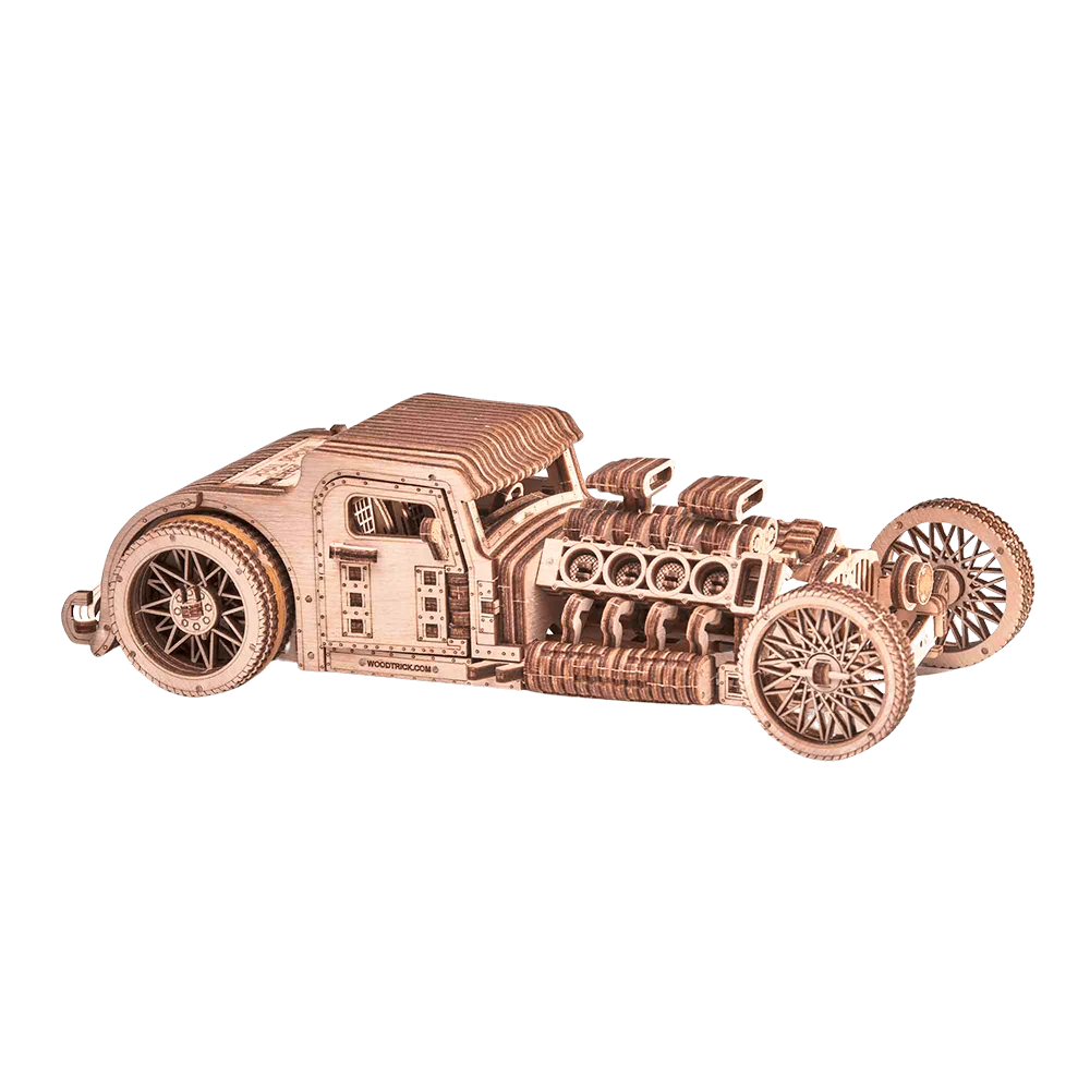 Wood Trick WDTK023 Hot Rod Wooden Model Kit WDTK023