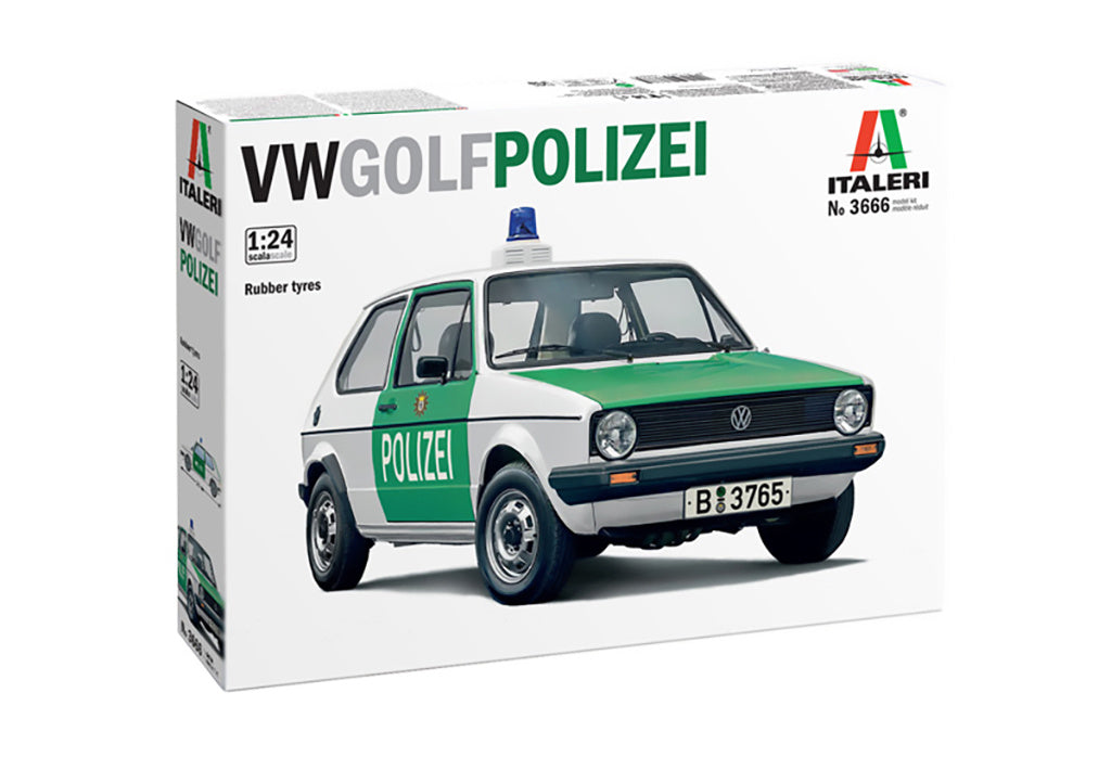 Italeri 1/24 VW GOLF POLIZEI car model kit 3666