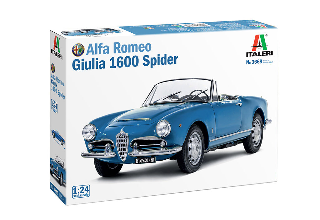 Italeri 1/24 Alfa Romeo Giulia 1600 Spider Kit