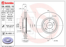 Load image into Gallery viewer, Brembo Painted Brake Disc, 09.A532.11