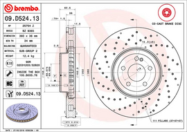 Brembo Painted Brake Disc, 09.D524.13
