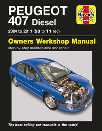 Peugeot 407 Diesel (04 - 11) Haynes Repair Manual (Paperback)