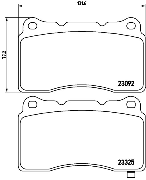 Brembo Front Brake Pads set, P 54 039