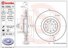 Load image into Gallery viewer, Brembo Painted Brake Disc, 09.C306.11