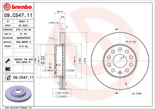 Load image into Gallery viewer, Brembo Painted Brake Disc, 09.C547.11