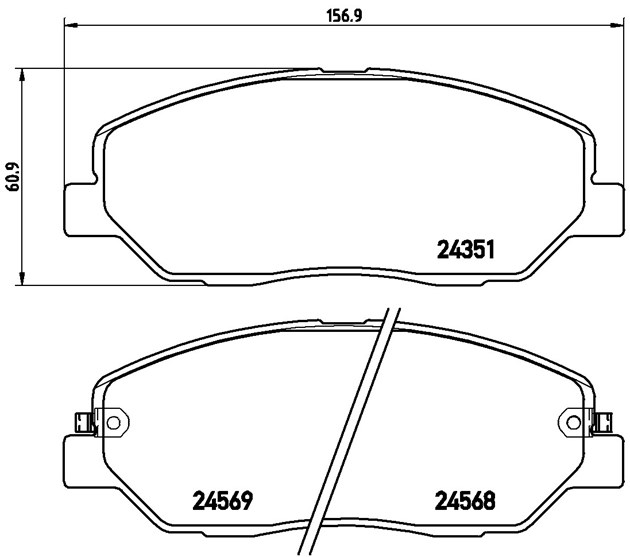 Brembo Brake Pad, P 30 036