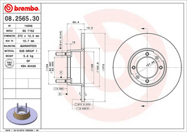 Brembo Brake Disc, 08.2565.30