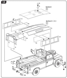ITALERI Land Rover 109 Guardia Civil 6542 1:35 Military Model Kit