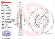 Load image into Gallery viewer, Brembo Painted Brake Disc, 09.C064.11