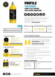 Farecla Profile 700 Finish Light Cut Polish and Swirl Remover