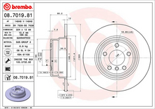 Load image into Gallery viewer, Brembo Painted Brake Disc, 08.7019.81