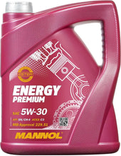 Load image into Gallery viewer, MANNOL Energy Premium 5W-30 API SN/CF Engine Oil 5L