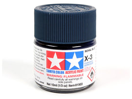 Tamiya X-3 Royal Blue Mini Acrylic Paint - 10ml