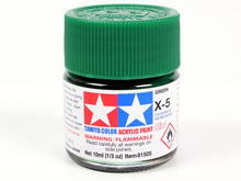 Load image into Gallery viewer, Tamiya X-5 Green Mini Acrylic Paint - 10ml