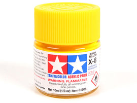 Tamiya X-8 Lemon Yellow Mini Acrylic Paint - 10ml