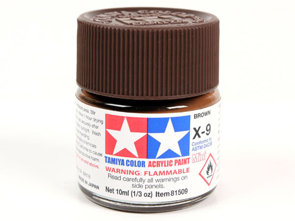 Tamiya X-9 Brown Mini Acrylic Paint - 10ml