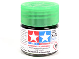 Tamiya X-25 Clear Green Mini Acrylic Paint - 10ml