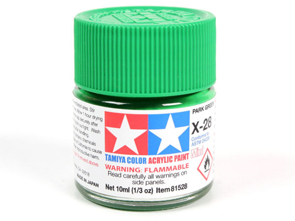 Tamiya X-28 Park Green Mini Acrylic Paint - 10ml