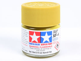 Tamiya XF-4 Yellow Green Mini Acrylic Paint - 10ml