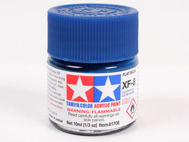 Tamiya XF-8 Flat Blue Mini Acrylic Paint - 10ml