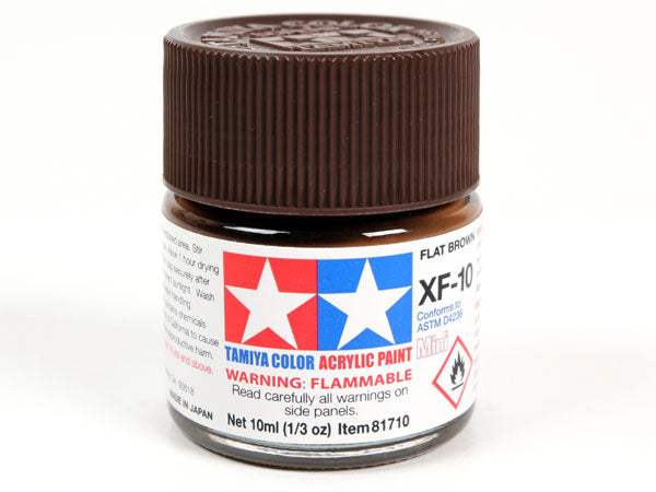 Tamiya XF-10 Flat Brown Mini Acrylic Paint - 10ml